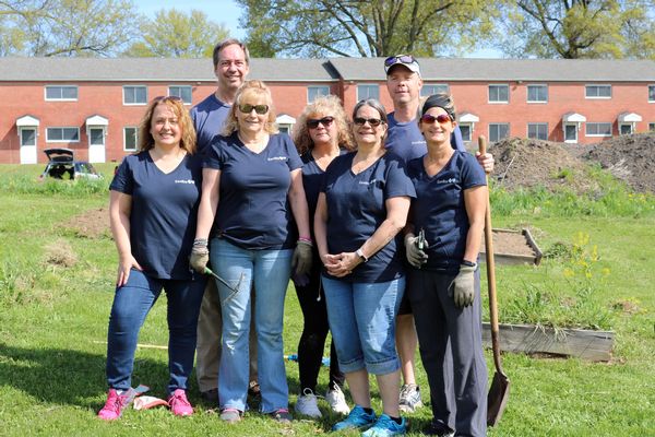 Excellus BlueCross BlueShield Employees Help Prepare Fulton Community Garden