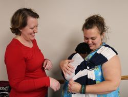 New Moms Receive Baby Slings at OCO Event